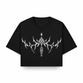 Cyberbooty reflektif crop üst — CUCIWEAR streetwear