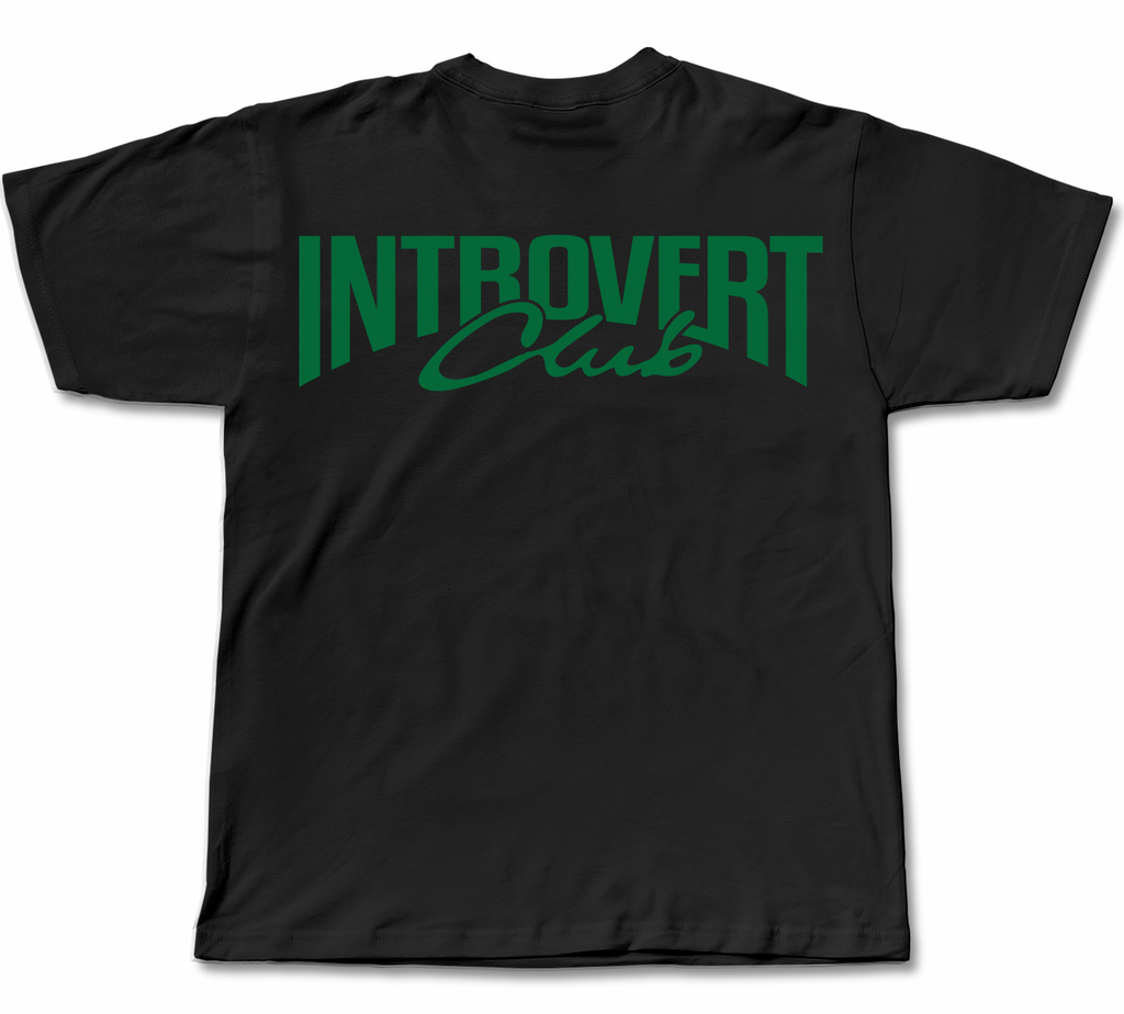 Introvert Club oversize baskılı tişört — CUCIWEAR streetwear