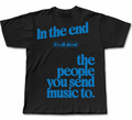 The people you send music to oversize baskılı tişört — CUCIWEAR streetwear