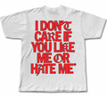 I don't care baskılı oversize tişört — CUCIWEAR streetwear