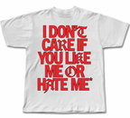 I don't care baskılı oversize tişört — CUCIWEAR streetwear