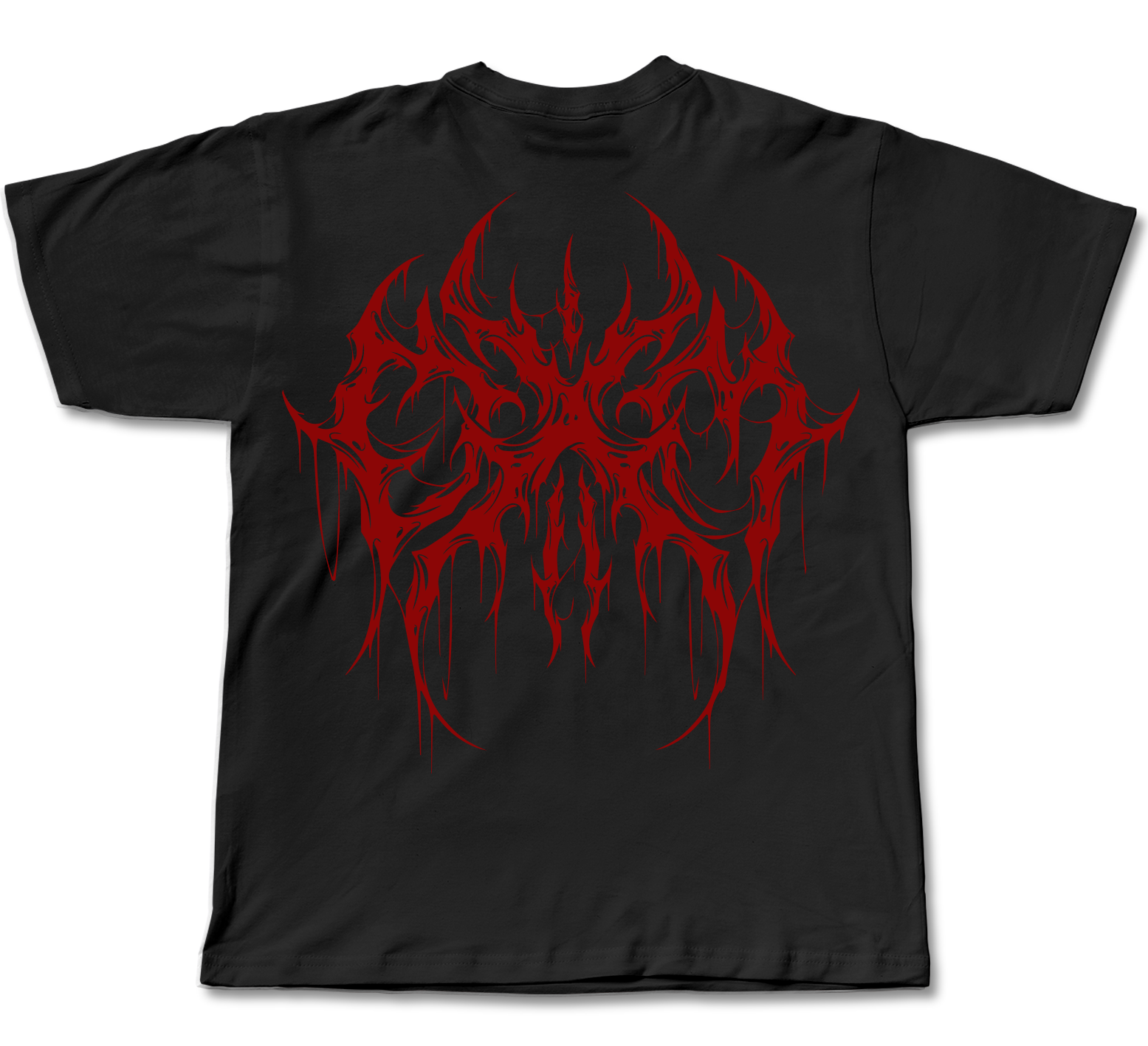 Red Acid Cyber oversize grafik baskılı tişört — CUCIWEAR streetwear